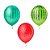 BALAO MELANCIA 10 POLEGADAS C/25 - PIC PIC - Imagem 1