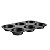 FORMA CUPCAKE BAKEWARE 6 DIVISOES GRAFITE - Imagem 1