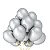 BALAO 9' PEROLA PRATA C/25 - PIC PIC - Imagem 1