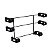 PORTA ROLOS 3X1 PRETO - Imagem 1