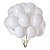 BALAO 9 LISO PARTY BRANCO C/50 - Imagem 1
