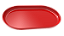 BANDEJA OVAL POP 22X13CM VERMELHA - PRODUFEST - Imagem 2