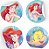 ADESIVO REDONDO ARIEL DISNEY C/30 - REGINA - Imagem 2