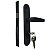 Fechadura porta externa de madeira espelho inox Pado 401-40mm Preta - Imagem 1