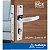 Fechadura porta externa com espelho inox polido Aliança 2600-41 - Imagem 3