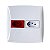 Tomada dupla com 220v e 110v em placa 4x4 branca Home Blux - Imagem 1