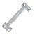 Puxador de aço para porta janela móveis Aliança branco 10cm - Imagem 1