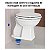 Anel de vedação vaso sanitário com guia evita mau cheiro Blukit - Imagem 2