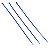 Abraçadeira de nylon fita Hellerman 2,5 x 200mm azul 100 Pç - Imagem 2