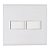 Interruptor simples 2 teclas 10A 250V com placa 4x4 Tramontina Liz - Imagem 1
