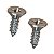 Parafuso aço inox 4.8 x 13mm serralheiro cabeça chata 200 pçs - Imagem 1