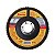 Disco flap grão 60 desbaste lixa limpa ferro e aço Starrett 115mm - Imagem 1