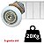 Roldana para box porta ou janela de vidro 8mm com rolamento excêntrico - Imagem 4