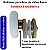 Roldana para box porta ou janela de vidro 8mm com rolamento excêntrico 2 pçs - Imagem 7