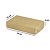 Caixa para Lanchinhos de Forno Salgados Crepe Delivery 19x12x4 cm Kraft (100 UNIDADES) - Imagem 1