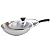 Frigideira Wok Tramontina em Aço Inox Indução 28cm Com Tampa - Imagem 1