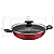 Wok Tramontina Grande em Alumínio Antiaderente com Tampa de Vidro Vermelha 28 cm 3,3 L - Imagem 5
