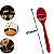 Jogo De Utensílios de Silicone Vermelho 06 Peças - Colher Espátula Pegador Pincel Concha e Escumadeira - Imagem 2