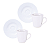 Jogo Xícaras Porcelana Tramontina Kit 2 Unidades 70ml Café - Imagem 5