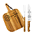 Kit Churrasco Madeira Garfo E Faca Personalizado Tramontina - Imagem 1