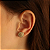 Brinco Redondo Cravejado com bolinhas - Banhado Ouro 18K - Imagem 2
