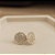 Brinco Redondo Cravejado com bolinhas - Banhado Ouro 18K - Imagem 1