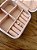 Brinco Gota Rosa Claro Banhado Ouro - Imagem 1