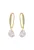 Brinco Gancho com Gota Cristal - Imagem 1