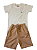 Conjunto Blusa Off + Bermuda Bege - A Marca do Robô - Imagem 1