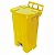Lixeira Plastica Quadrada c/ Pedal e Rodas 100L - JSN P100 - Imagem 2