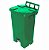 Lixeira Plastica Quadrada c/ Pedal e Rodas 100L - JSN P100 - Imagem 6