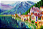 Quadro decorativo - Pintura de Paisagem de Montanhas - Imagem 2