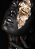 Quadro decorativo - Mulher negra em preto e dourado - Imagem 2