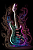 Quadro decorativo - Guitarra Psicodélica colorida - Imagem 4