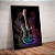 Quadro decorativo - Guitarra Psicodélica colorida - Imagem 1