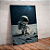 Quadro decorativo - Mini astronauta pisando na lua - Imagem 1
