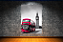 Quadro decorativo - Ônibus Londrino destacado em vermelho - Imagem 4