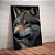 Quadro decorativo - Retrato lobo, predador da noite - Imagem 1