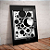 Quadro decorativo - Arte abstrata minimalista preto e branco - Imagem 1