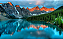 Quadro decorativo - Paisagem montanhosa com lago e pinheiros - Imagem 2