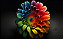 Quadro decorativo - Flor do arco-íris - Imagem 2