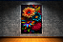 Quadro decorativo - Flores coloridas em fundo preto - Imagem 4