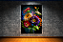 Quadro decorativo - jarro de flores coloridas em fundo preto - Imagem 4