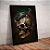Quadro decorativo - Crânio com cabelo feito na navalha - Imagem 1