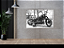Quadro decorativo - Moto Harley Davidson em preto e branco - Imagem 1