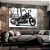 Quadro decorativo - Moto Harley Davidson em preto e branco - Imagem 4