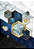 Quadro decorativo - Hexágonos em azul e dourado - Imagem 4