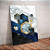 Quadro decorativo - Hexágonos em azul e dourado - Imagem 1