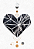 Quadro decorativo - Coração em formas geométricas - Imagem 2