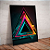 Quadro decorativo - Triângulos coloridos estilizados - Imagem 1
